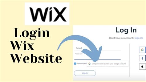 wix log in with google|How to Login to Wix